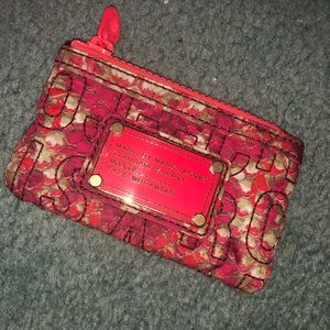 Marc Jacobs key/card zipped wallet with key ring